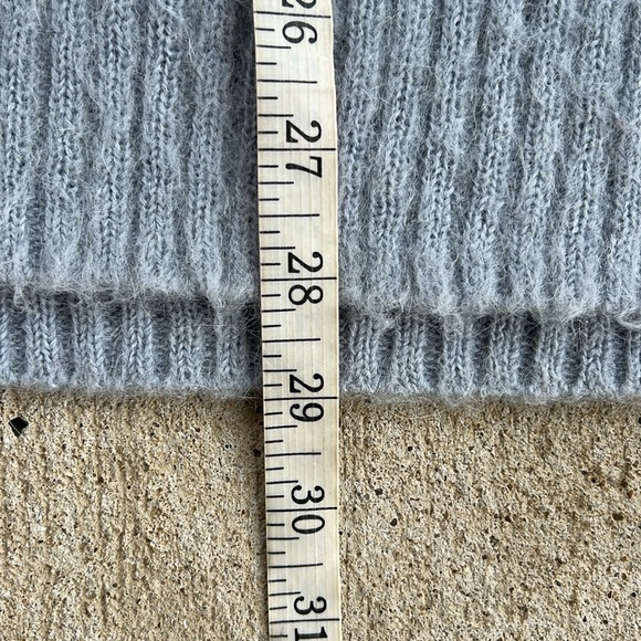 J. Crew Pale Blue Fair Isle Puff Sleeve Relaxed Fit Pullover Sweater Size XS - Picture 10 of 14